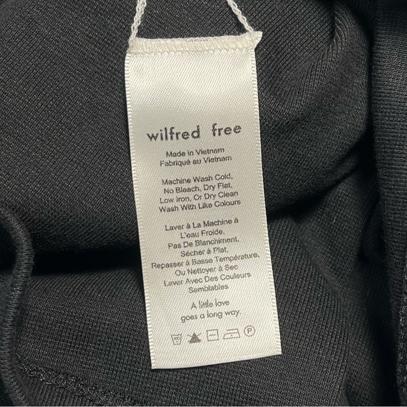 Aritzia Wilfred Free | NWT Black Dray Cutout Dress Sz Medium - Picture 9 of 10